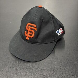 YOUTH BLACK SAN FRANCISCO GIANTS BASEBALL HAT STRAPBACK‎ ADJUSTABLE